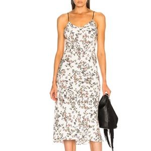 Rag and Bone Floral Silk MIdi Slip Dress